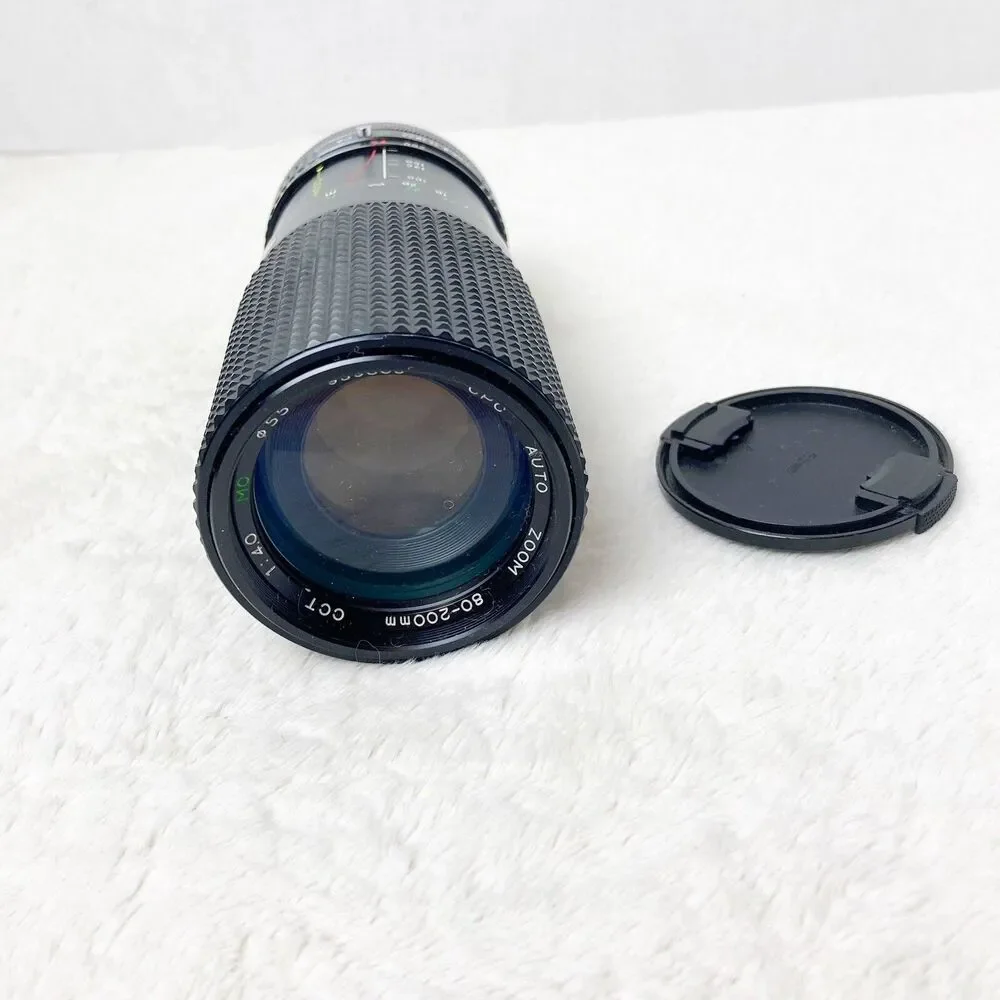 CPC Auto Zoom 80-200mm CCT 1:4.0 MC 91824 Camera Lens w/ 2 Caps Korea Ex. Cond.